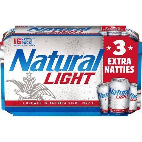 Natural Light Natty pack Beer (15 ct, 12 fl oz)