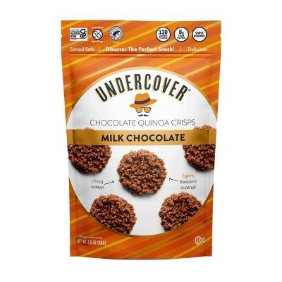 Undercover Snacks Chocolate Quinoa Mini Crisps, Milk Chocolate (3 oz)