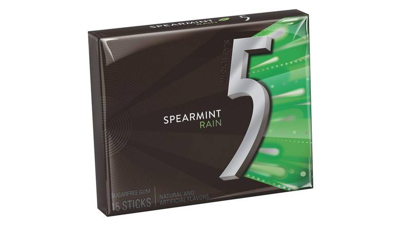 5 Rain Spearmint Sugar Free Gum