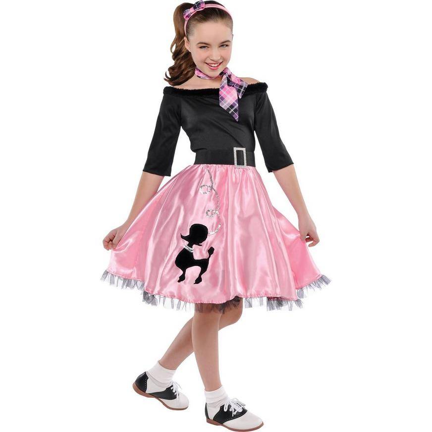 Girls Miss Sock Hop Costume - Size - XL