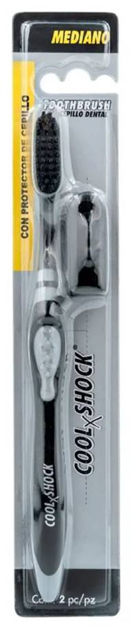 Cool X Shock · Cepillo dental mediano con protector (30 g)