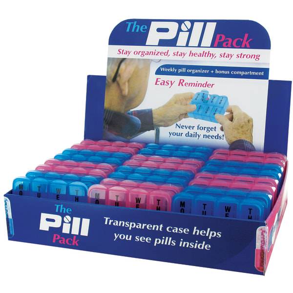 Dm Merchandising the pack Weekly Pill Organizer Assorted Colors