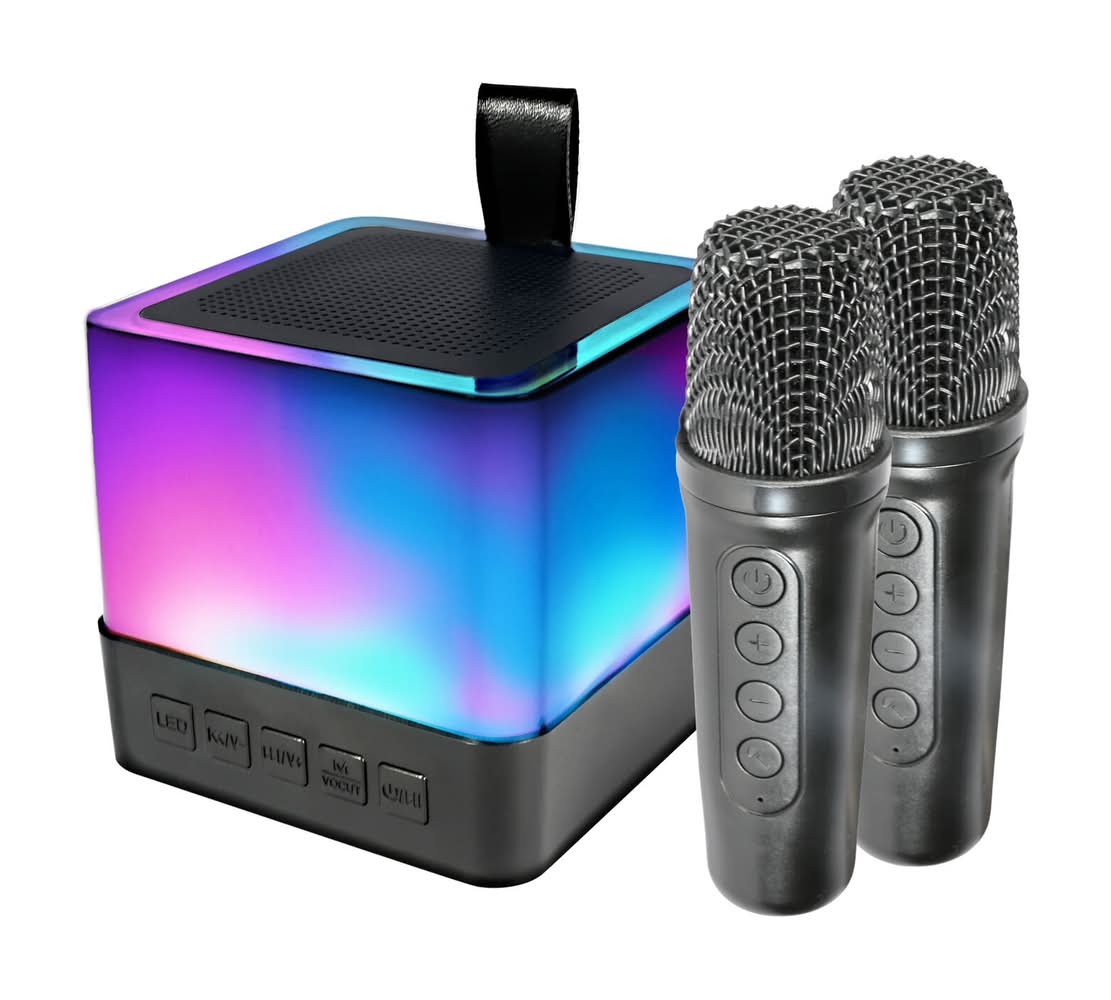 Mirabella Portable Karaoke Speaker with Microphones