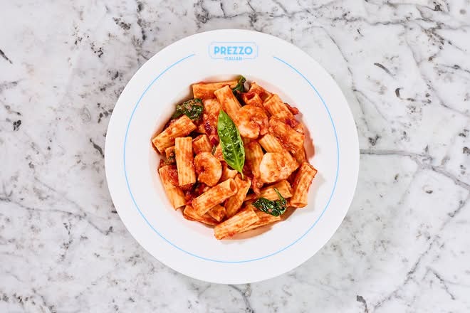 Spaghetti with King Prawns