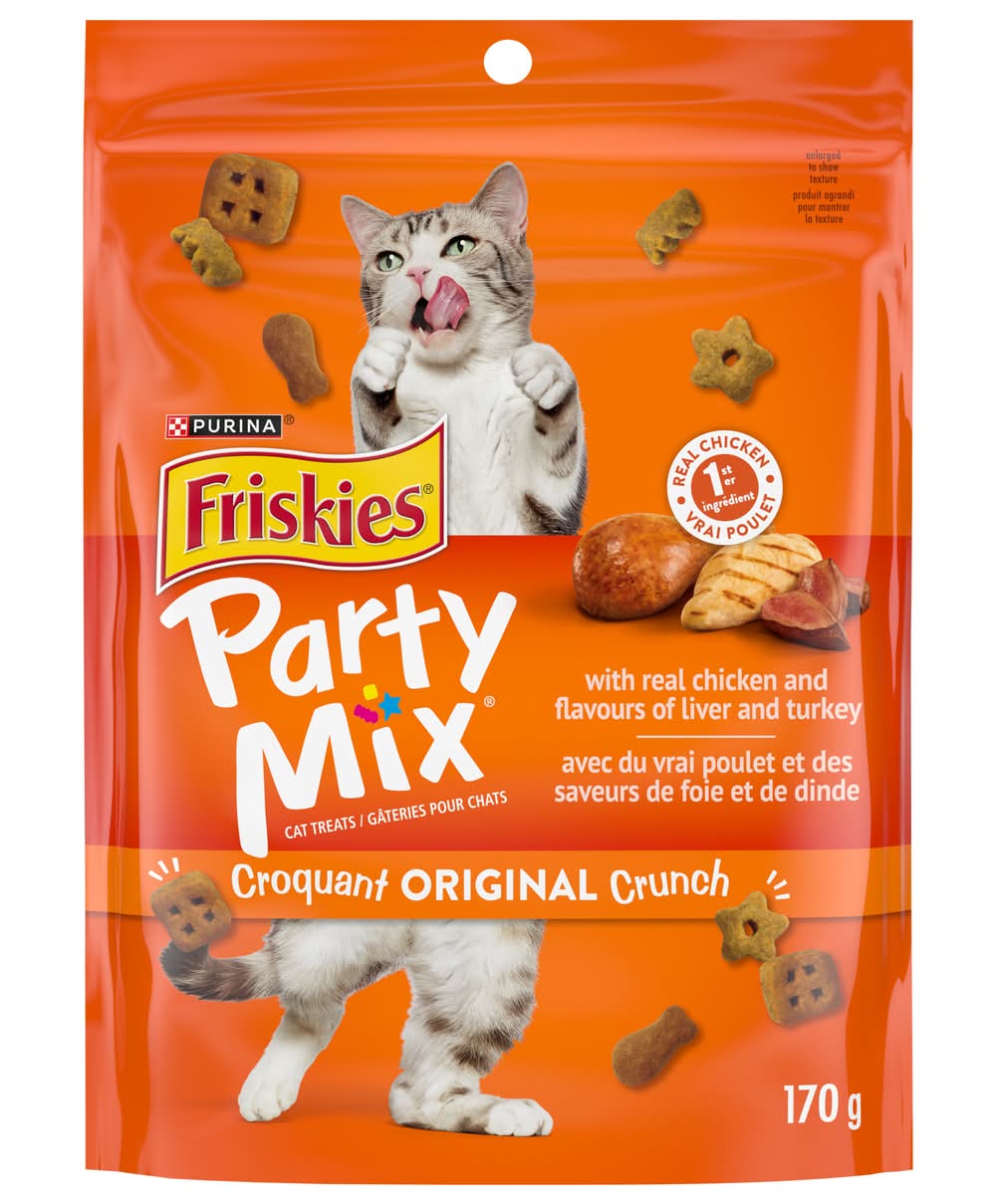 Purina Friskies Party Mix Original Crunch Cat Treats (170 g)