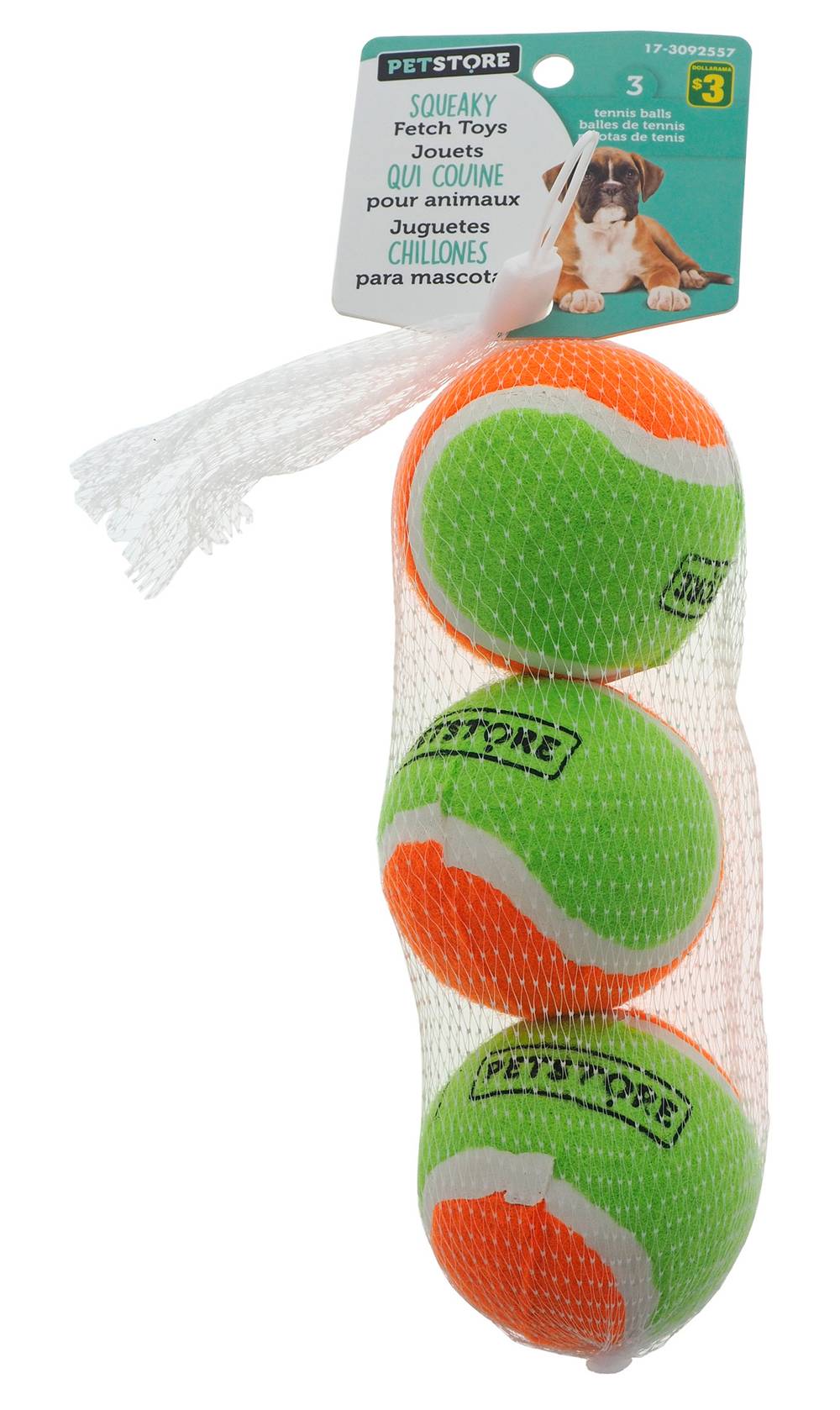 Petstore Tennis Ball Dog Toy (3 ct)
