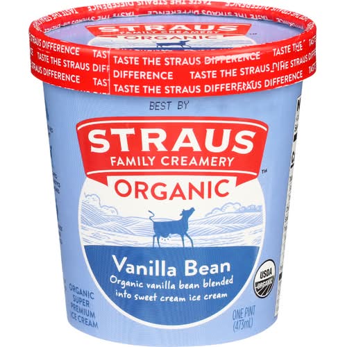 Straus Organic Vanilla Bean Ice Cream