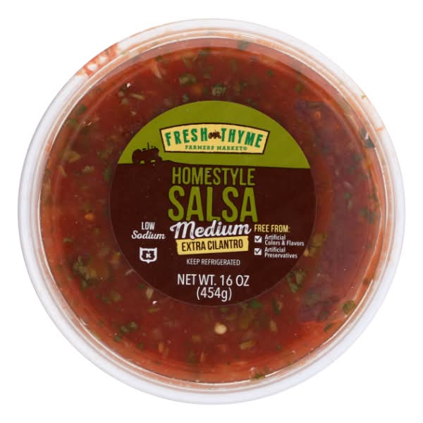 Fresh Thyme Homestylemedium Salsa With Extra Cilantro (16 oz)