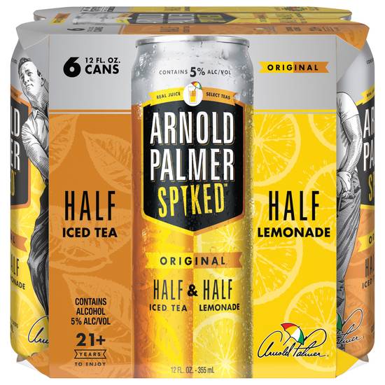 Arnold Palmer Spiked Original Half Lemonade & Half Iced Tea Malt Beverage (6 pack, 12 fl oz)