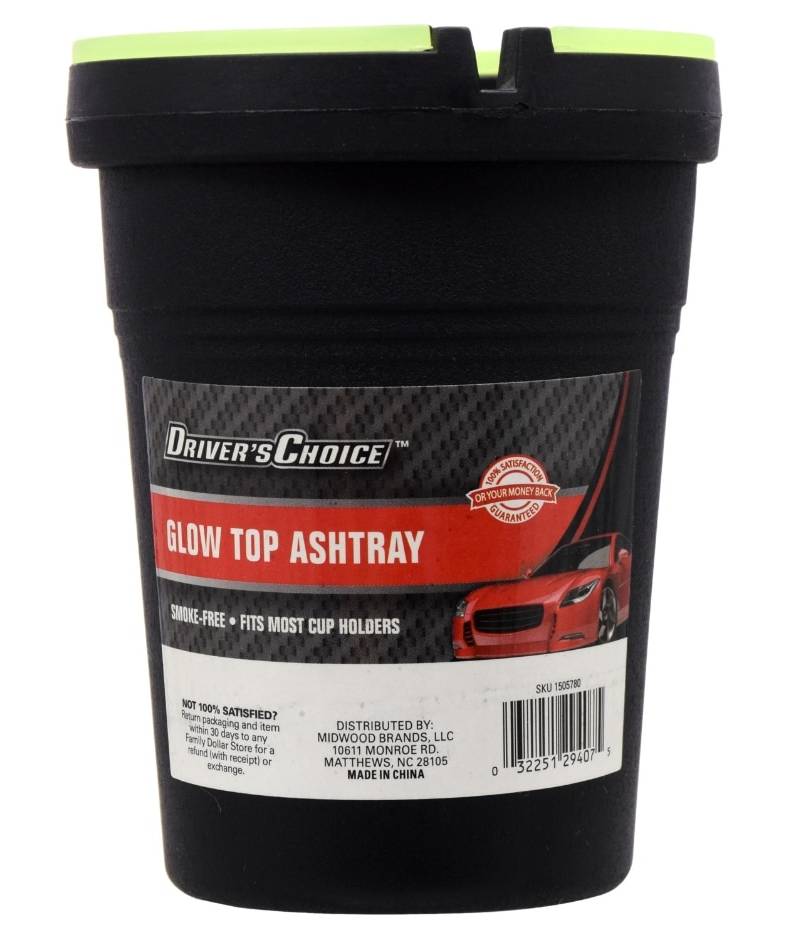 Driver's Choice Glow Top Ashtray