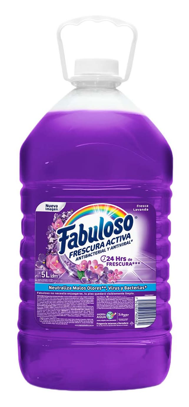 Fabuloso · Limpiador multiusos líquido antibacterial, fresca lavanda (5 L)