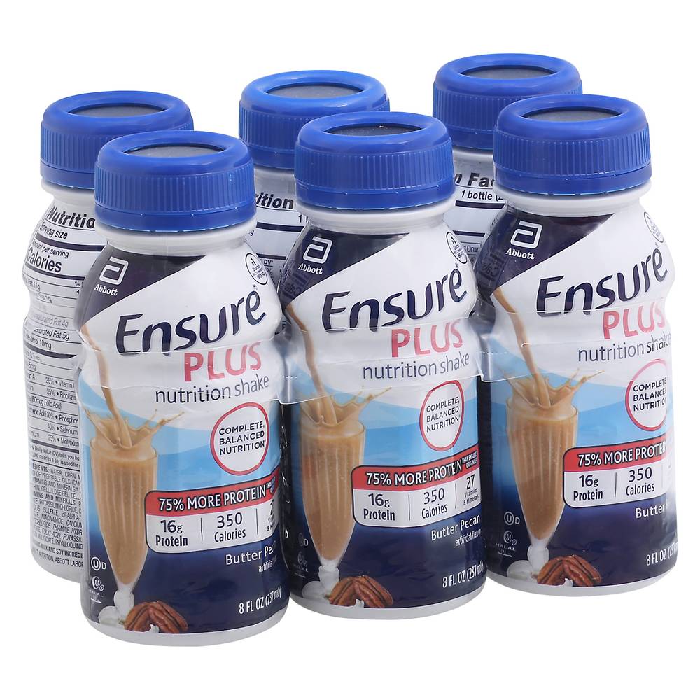 Ensure Nutrition Shake Butter Pecan Ready-To-Drink (6 pack, 8 fl oz)