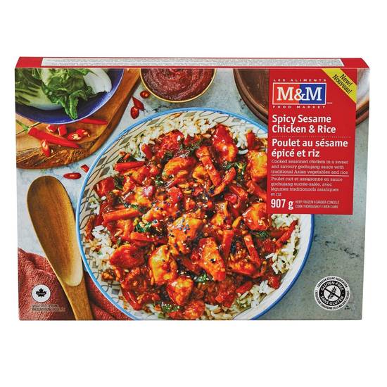 M&m food market spicy sesame chicken & rice