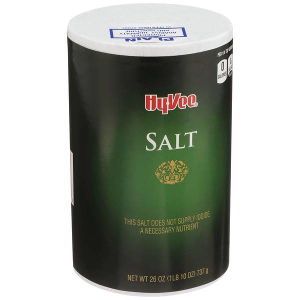 Hy-Vee Plain Salt (26 oz)