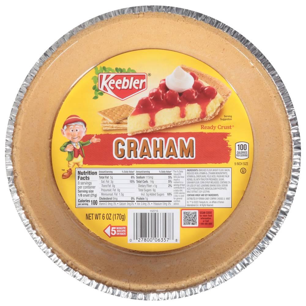 Keebler Ready Crust 9 Inch Graham Pie Crust