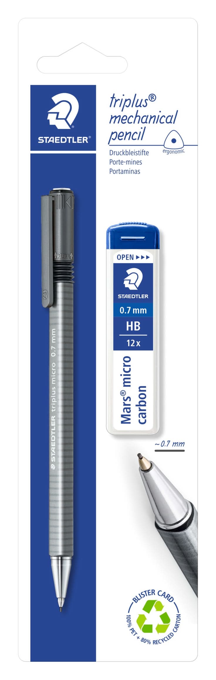 Lapiseira Triplus Micro 0.7 com Tubo Minas Staedtler