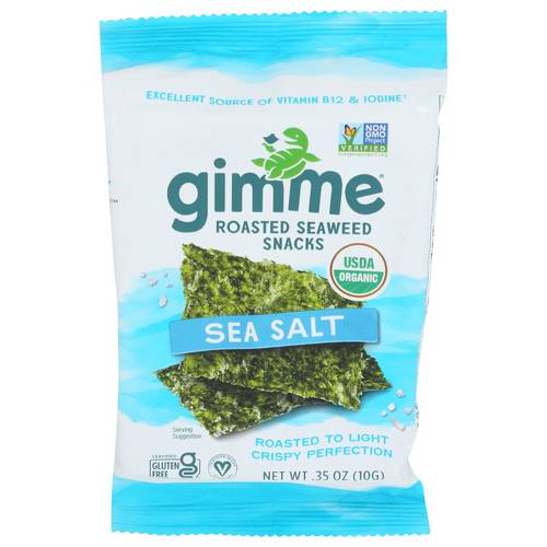 Gimme Health Foods Organic Sea Salt Roasted Seaweed Snacks