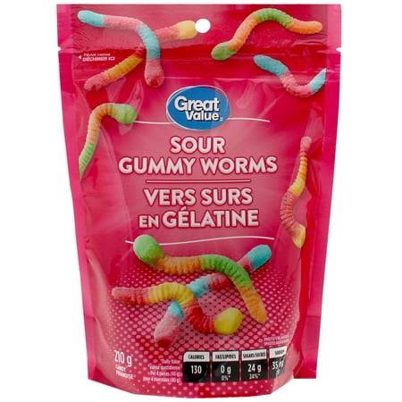 Great Value Sour Gummy Worms
