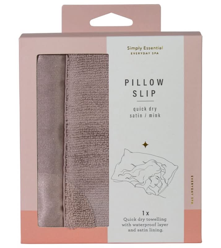 Simply Essential Quick Dry Satin Pillow Slip Mink