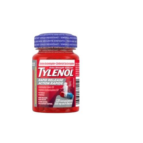 Tylenol Extra Strength Pain Release Acetaminophen Gelcaps 500 mg (100 g)