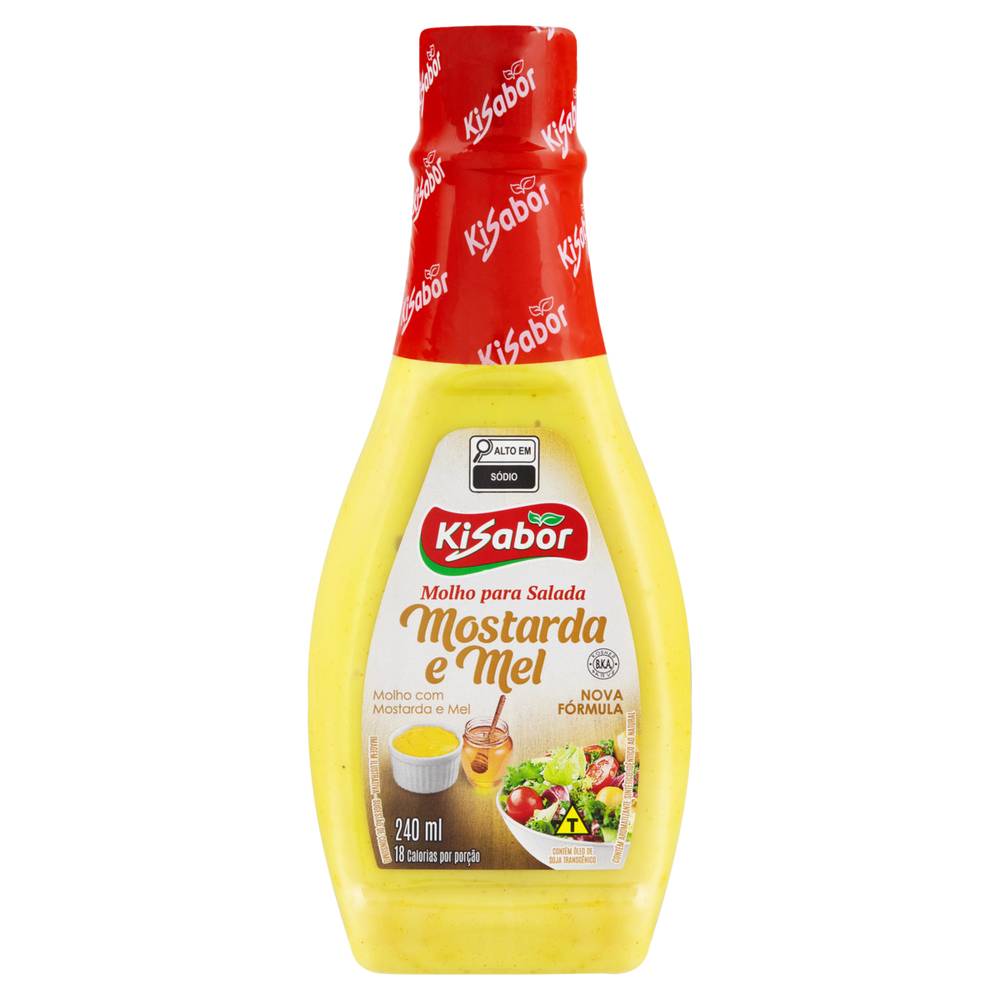 Kisabor molho para salada mostarda e mel (240ml)