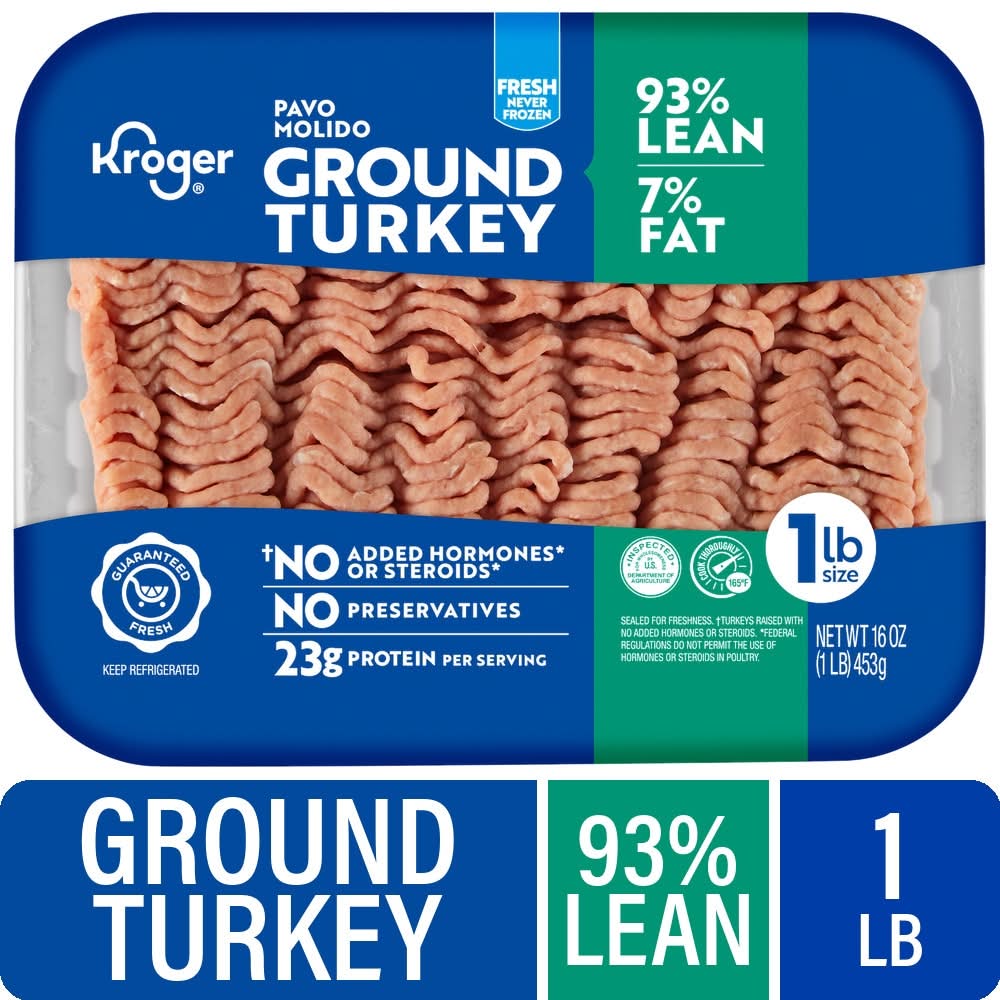 Kroger® 93/7 Lean Fresh Ground Turkey - 1 LB