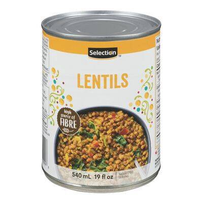 Selection lentilles (540 ml) - lentils (540 ml)