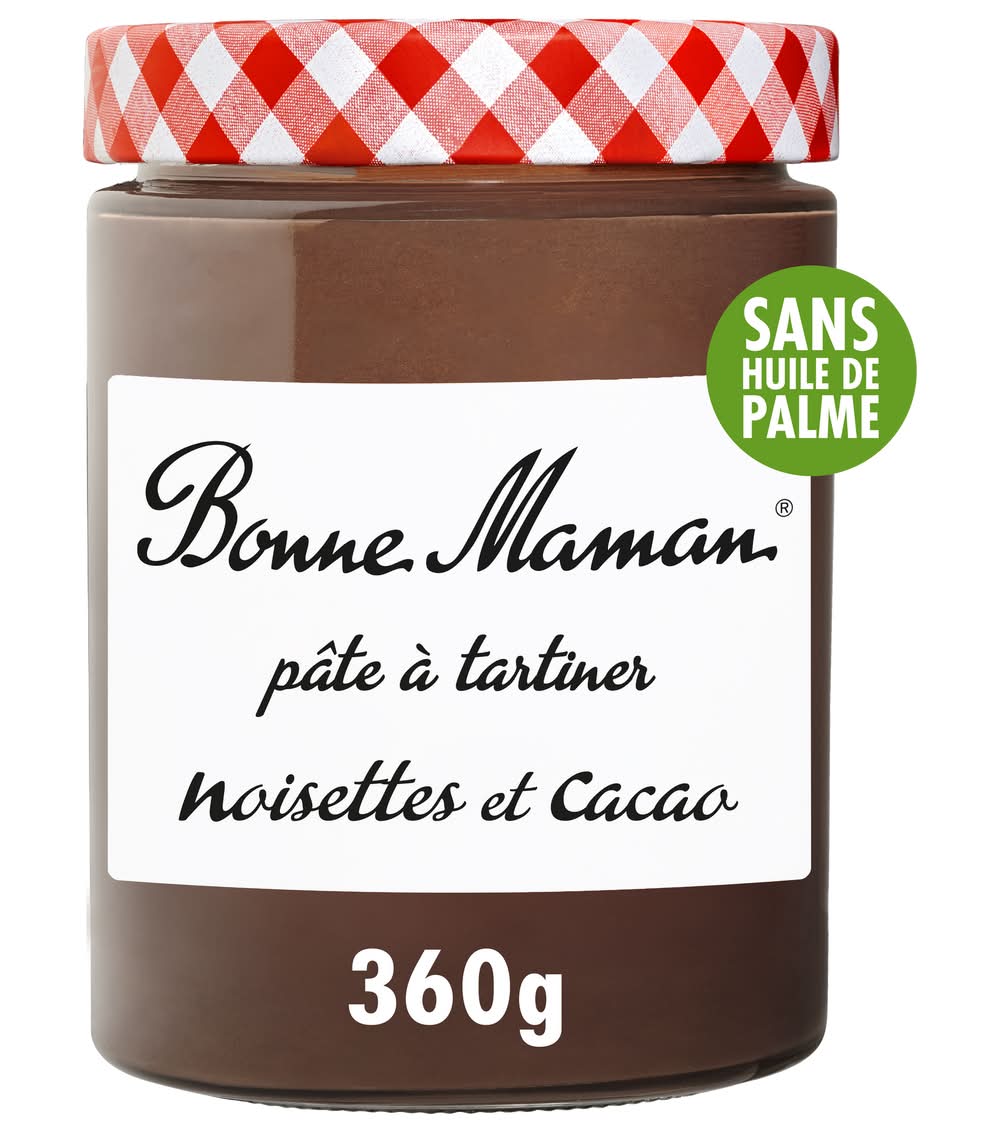 Bonne Maman - Pâte à tartiner noisettes et cacao sans huile (360g)