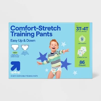 up&up Comfort-Fit Training Pants, 3T-4T (86 ct)