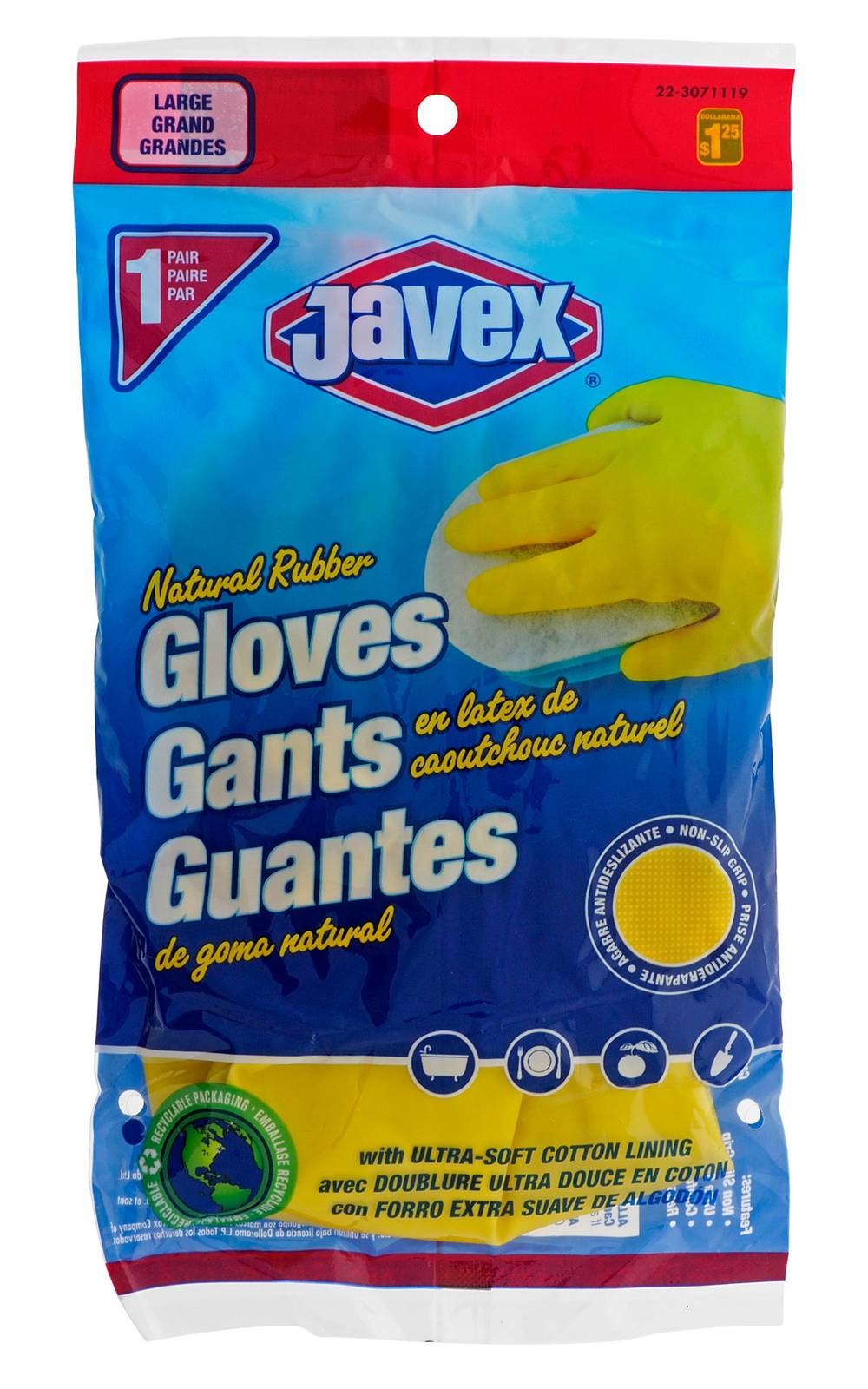 Javex Dish Gloves, Large