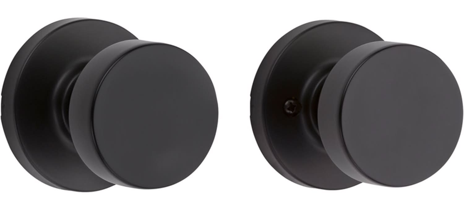 Kwikset Signature Series Pismo Matte Black Knob