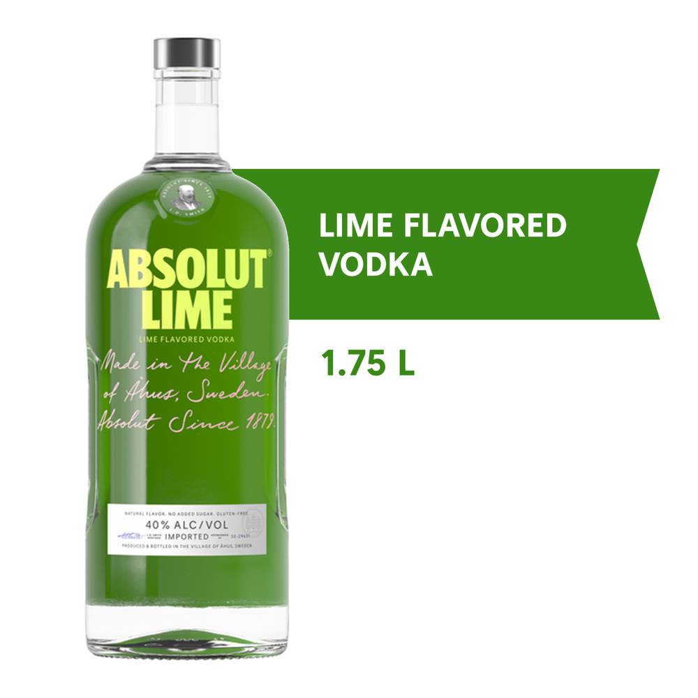 Absolut Sweden Imported Lime Flavored Vodka (1.75 L)