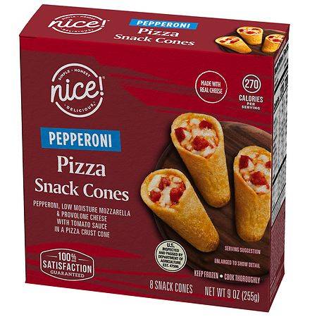 Nice! Pepperoni Pizza Snack Cones (1.12 oz, 8 ct)