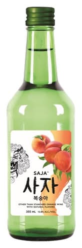 Saja Soju Peach (355 ml)