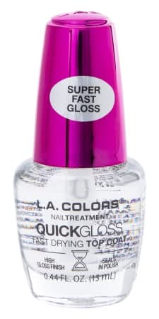 L.A. Colors® Nail Treatment QuickGloss Fast Drying Top Coat