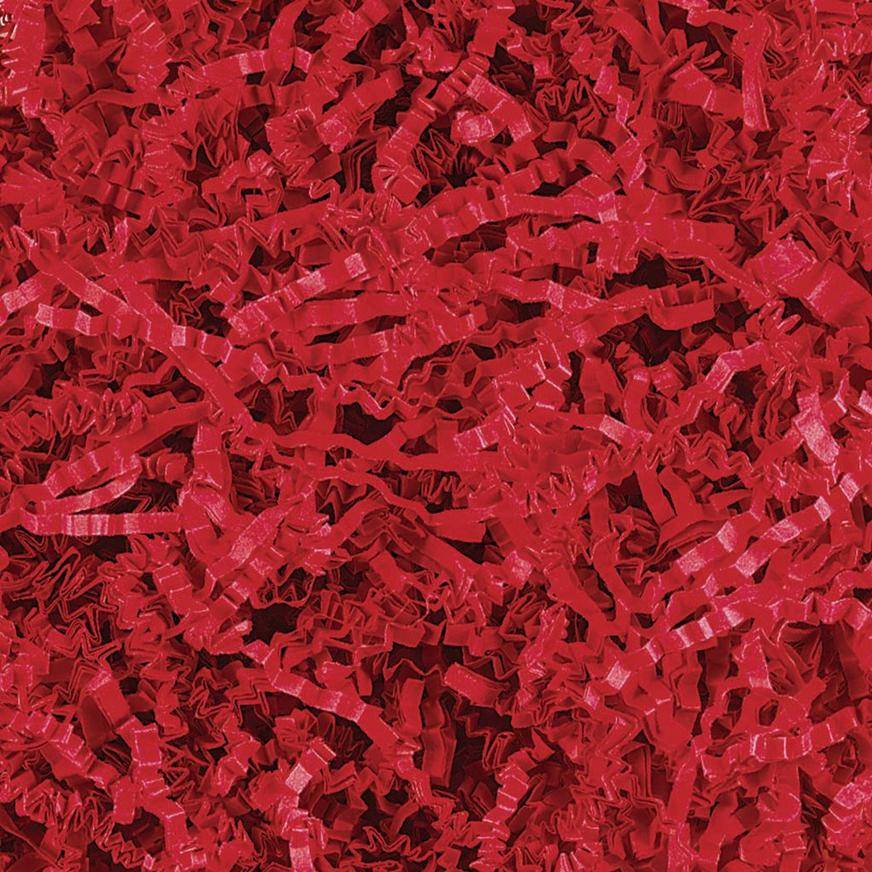 Red Crinkle Paper Shreds