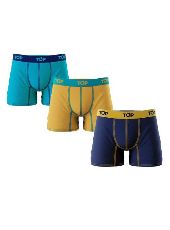 Top pack 3 boxer medio algod n color color surtido. talla xl