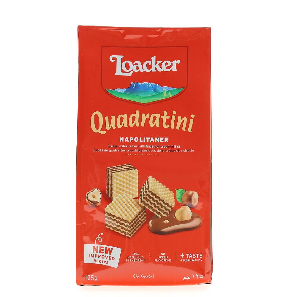 Loacker galleta quadratini napolitaner (bolsa 125 g)