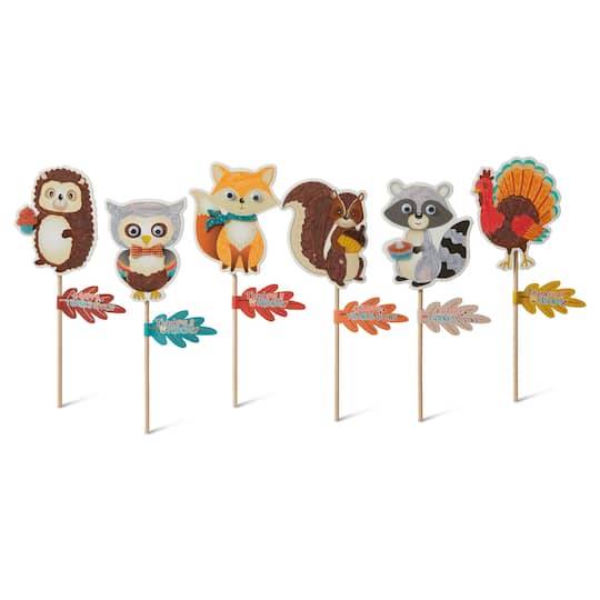 Creatology Thanksgiving Stick Character Craft Kit, 5.5" x 8" x 3" (14cm x 20.3cm x 7.6cm), Multicolor (12 ct)