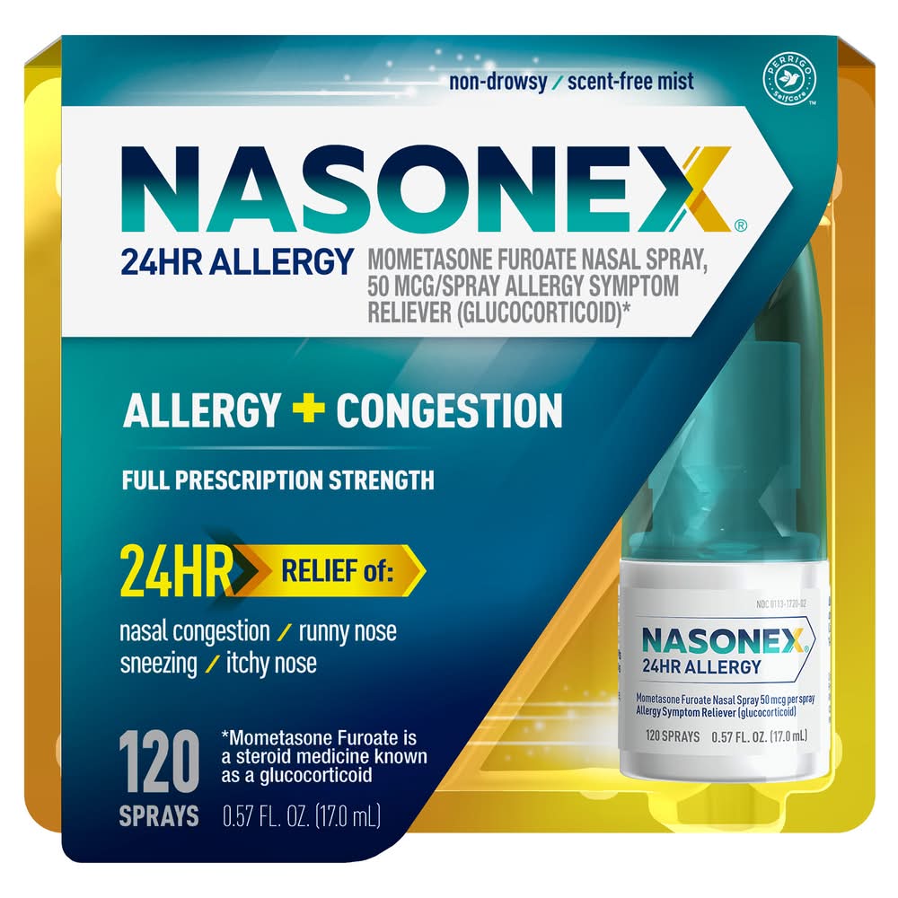 Nasonex Allergy + Congestion Nasal Spray (0.57 fl oz)