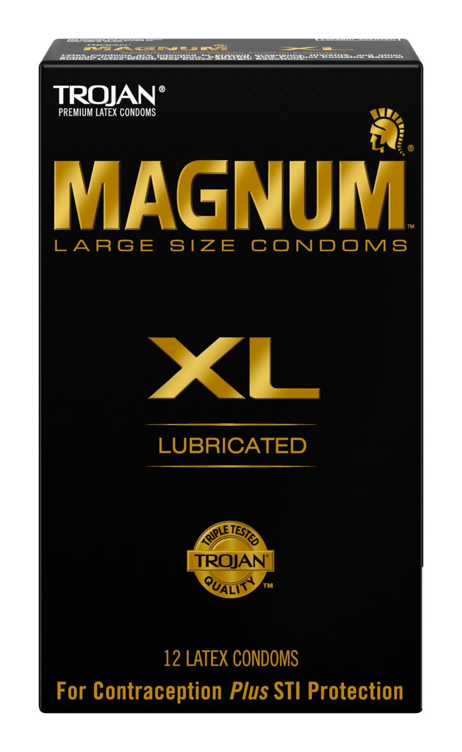 Trojan Magnum Xl Lubricated Latex Condoms