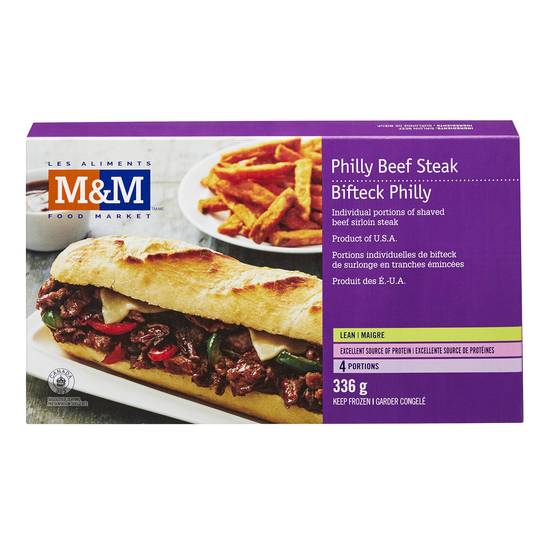 M&m food market philly beef steak