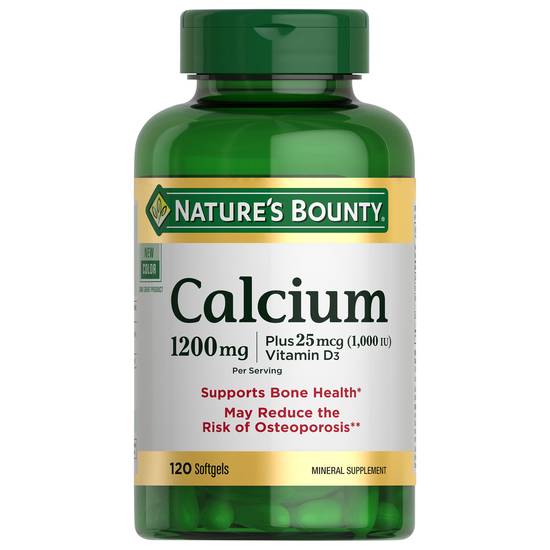 Nature's Bounty Calcium 1200 mg With Vitamin D3 (120 ct)
