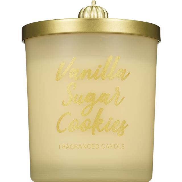 Tinted Glass Candle With Charm Top Lid, Vanilla Sugar Cookies (9.5 oz)