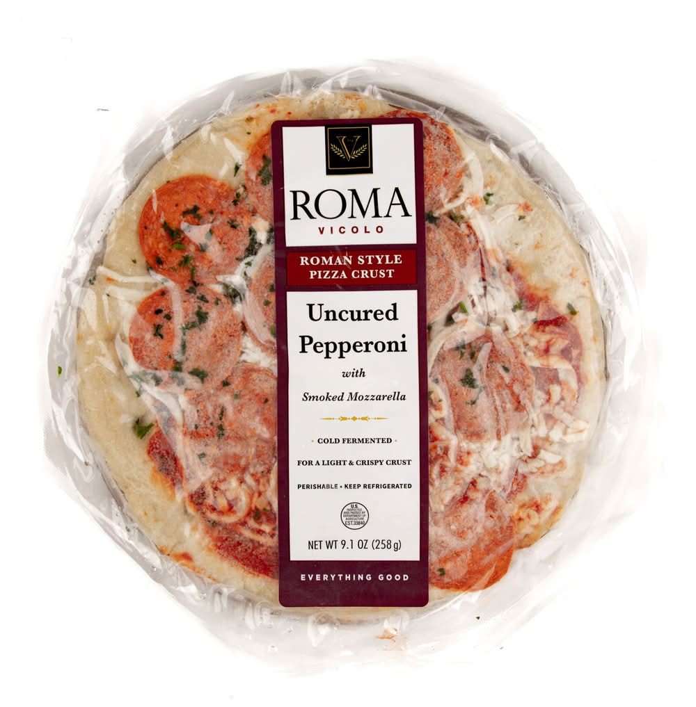 Roma Vicolo Uncured Pepperoni With Smoked Mozzarella Pizza, 9 in