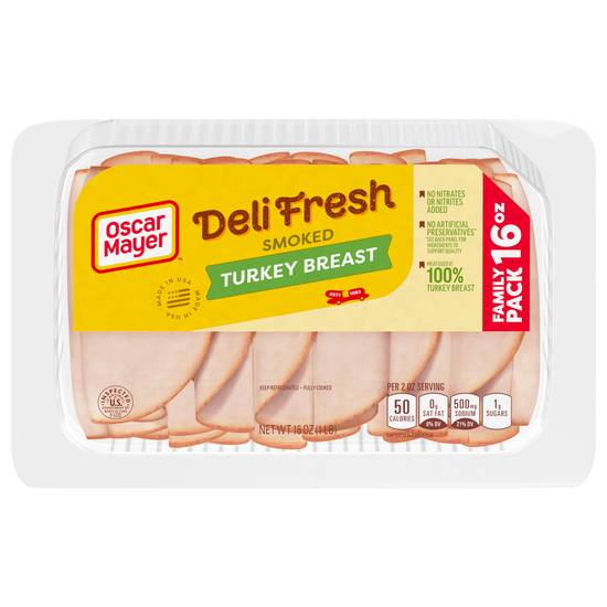 Oscar Mayer Deli Fresh Smoked Sliced Turkey Breast