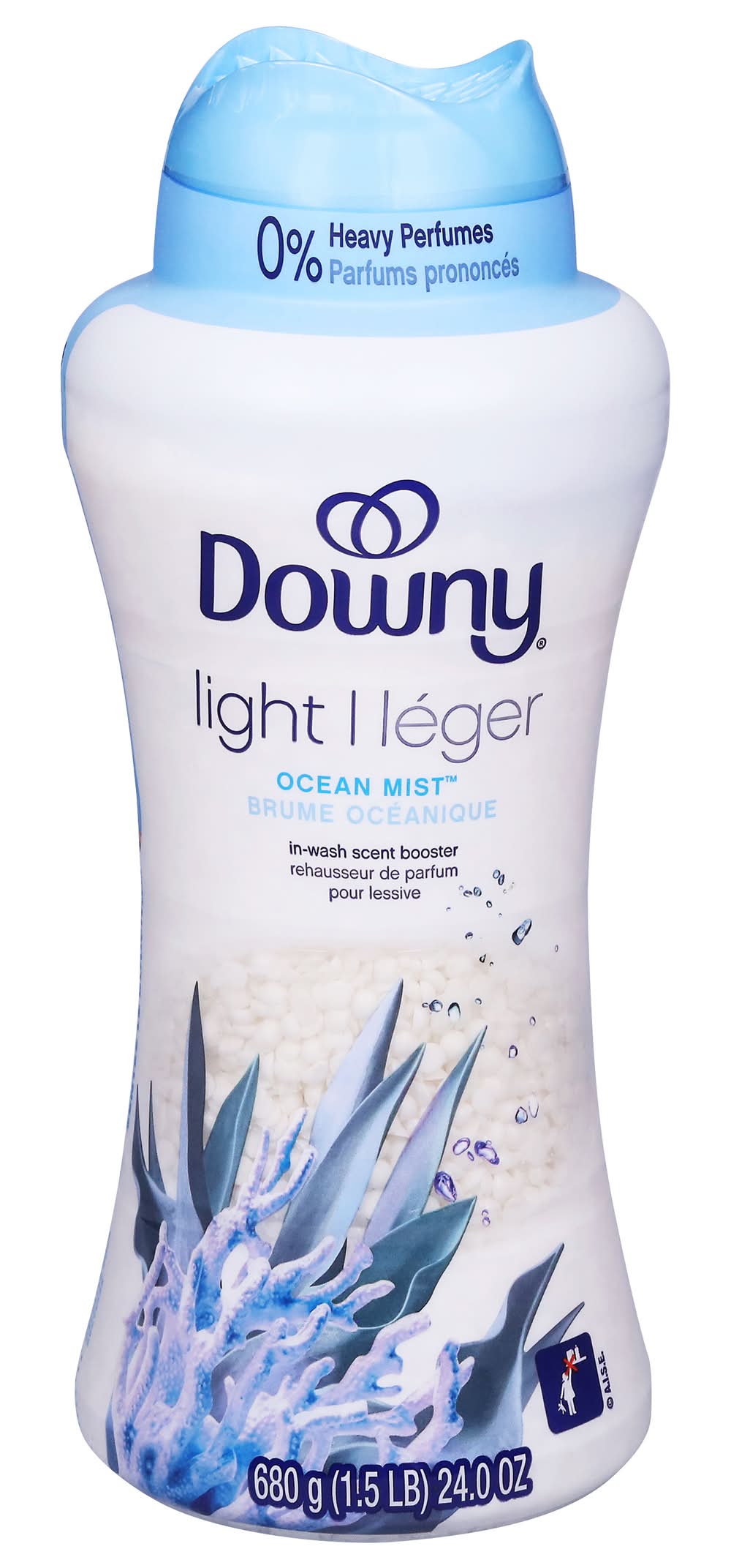 Downy Light in Wash Laundry Scent Booster Beads, Ocean Mist (24 oz)
