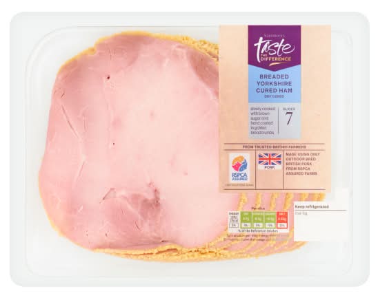Sainsbury's Taste the Difference Breaded Yorkshire Cured Ham (7 pack)