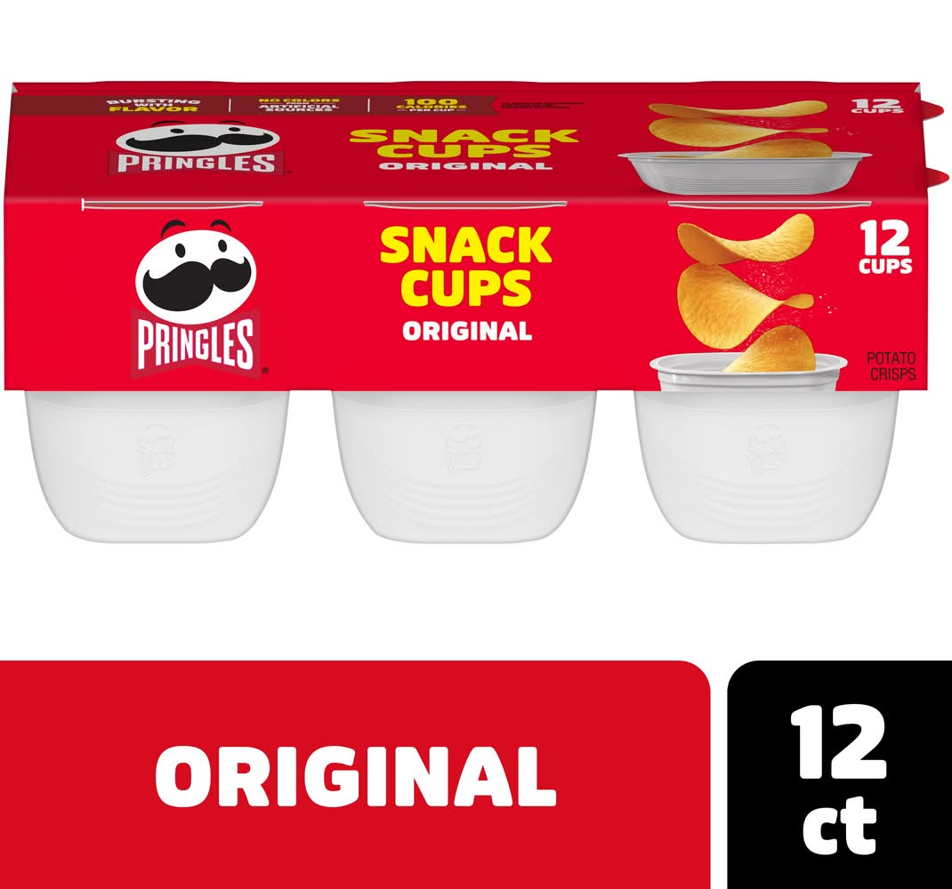 Pringles Potato Crisps Snacks, Original (12 x 0.67 oz)