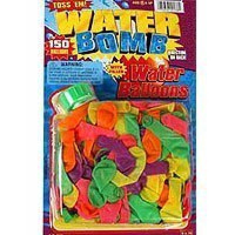 JA-RU Water Bomb Balloons With Water Filler (150 ct)